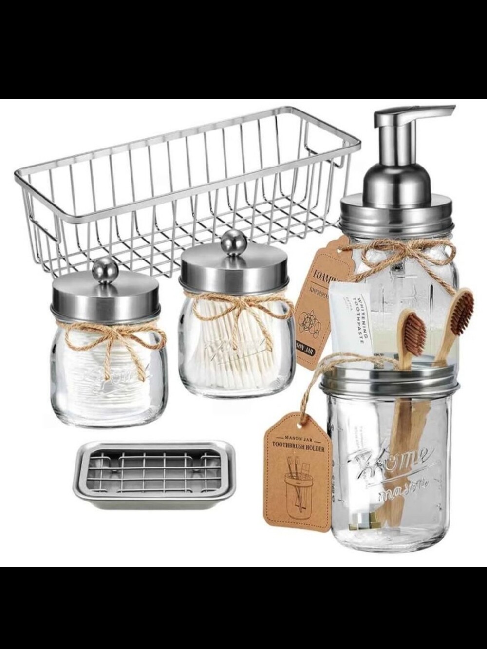 Brushed Nickel Bathroom Countertop Set